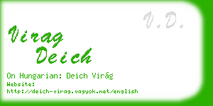 virag deich business card